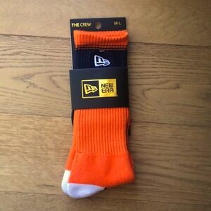 New Era - Crew Socks - Orange/Navy/White (10-13)